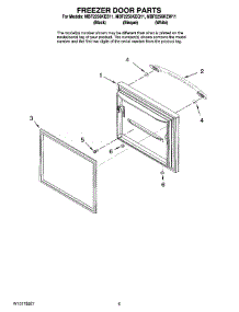 03 - Freezer Door Parts parts for Maytag Refrigerator MBF2256KEB11 from AppliancePartsPros.com