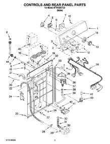 02 - Controls And Rear Panel Parts parts for Maytag Washer MTW5600TQ2 from AppliancePartsPros.com