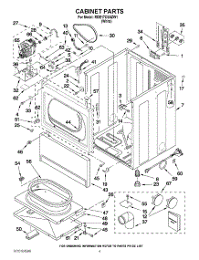 02 - Cabinet Parts parts for Maytag Dryer MDE17CSAZW1 from AppliancePartsPros.com