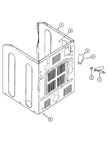 07 - Cabinet-Rear parts for Maytag Dryer MLG15PDBGW from AppliancePartsPros.com