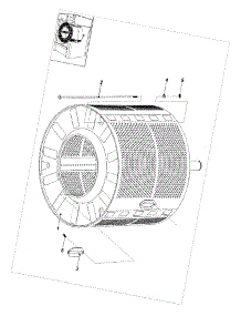 04 - Inner Tub parts for Maytag Washer MFS50PNDVS from AppliancePartsPros.com