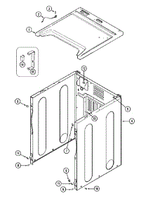 03 - Cabinet-Front parts for Maytag Dryer MDG16PDSAW from AppliancePartsPros.com