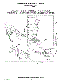 05 - W10135231 Burner Assembly parts for Maytag Dryer MLG24PDAXW0 from AppliancePartsPros.com