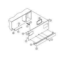 13 - Control Door Assy (Series 21) parts for Maytag Dryer MDG30PC2AW from AppliancePartsPros.com
