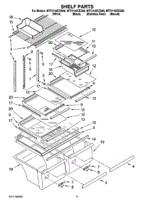 06 - Shelf Parts, Optional Parts parts for Maytag Refrigerator MTF2142EEQ00 from AppliancePartsPros.com