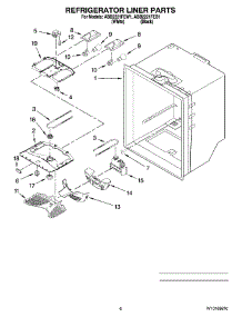 04 - Refrigerator Liner Parts parts for Amana Refrigerator ABB2221FEB1 from AppliancePartsPros.com