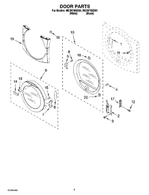 04 - Door Parts, Optional Parts (Not Included) parts for Maytag Dryer MED9700SB0 from AppliancePartsPros.com