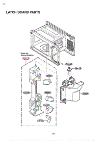 Section 3 parts for Lg Microwave LTM9000ST / CS6ELGA from AppliancePartsPros.com