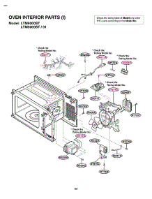 Section 4 parts for Lg Microwave LTM9000ST / CS6ELGA from AppliancePartsPros.com