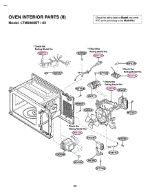 Section 5 parts for Lg Microwave LTM9000ST / CS6ELGA from AppliancePartsPros.com