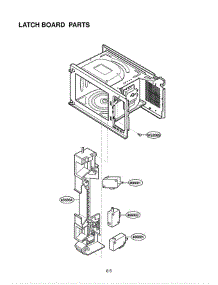 Section 4 parts for Lg Microwave LRM1230W / CWHELGA from AppliancePartsPros.com