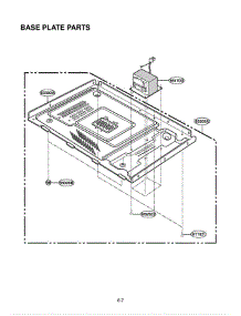 Section 6 parts for Lg Microwave LRM1230W / CWHELGA from AppliancePartsPros.com