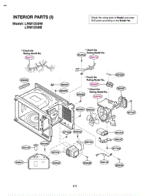 Section 5 parts for Lg Microwave LRM1250W 01 / CW1EBBY from AppliancePartsPros.com