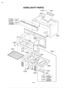 Section 3 parts for Lg Microwave LMV1630WW / CW1ELGA from AppliancePartsPros.com