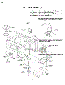 Section 5 parts for Lg Microwave LMV1630WW / CW1ELGA from AppliancePartsPros.com