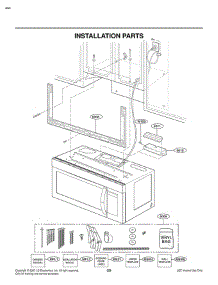 Section 7 parts for Lg Microwave LMV1680WW / CWHELGA from AppliancePartsPros.com