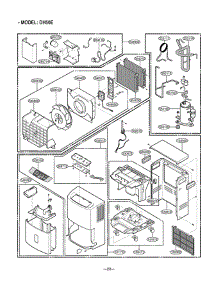 Section 5 parts for Lg Dehumidifier DH40 / AWYAWMT from AppliancePartsPros.com