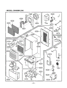 Section 3 parts for Lg Dehumidifier LD65EL / AWYAUSL from AppliancePartsPros.com