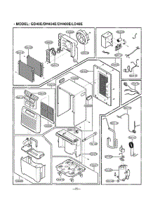 Section 4 parts for Lg Dehumidifier LD65EL / AWYAUSL from AppliancePartsPros.com