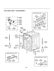 Section 2 parts for Lg Dishwasher LDF9810ST / ASTEEUS from AppliancePartsPros.com