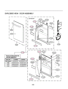 Section 5 parts for Lg Dishwasher LDF9810ST / ASTEEUS from AppliancePartsPros.com