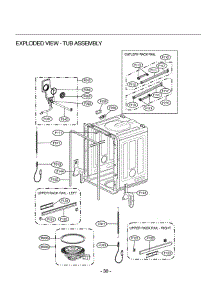 Section 3 parts for Lg Dishwasher LDF9932ST / ASTEEUS from AppliancePartsPros.com