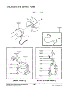 Section 2 parts for Lg Dehumidifier DH5010A / WYCWMT from AppliancePartsPros.com