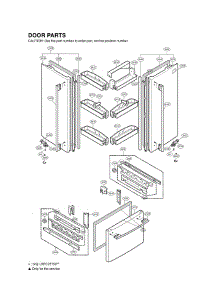 Section 4 parts for Lg Refrigerator LRFC21755SB / AWBCLGA from AppliancePartsPros.com