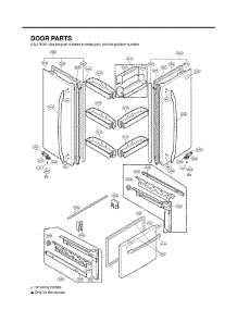 Section 4 parts for Lg Refrigerator LFC21770ST / AST3LGA from AppliancePartsPros.com