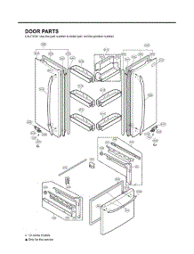 Section 4 parts for Lg Refrigerator LFC21770ST / ASTCLGA from AppliancePartsPros.com