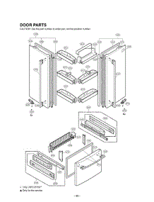 Section 4 parts for Lg Refrigerator LRFC25750WW / ASWCLGA from AppliancePartsPros.com