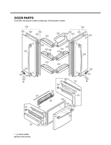 Section 4 parts for Lg Refrigerator LFC25760ST / ASTCLGA from AppliancePartsPros.com