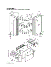 Section 4 parts for Lg Refrigerator LRFC25750TT / ATICLGA from AppliancePartsPros.com