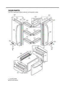 Section 4 parts for Lg Refrigerator LFC25770SW / ASW2LGA from AppliancePartsPros.com