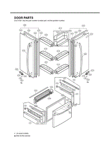 Section 4 parts for Lg Refrigerator LFC25770SW / ASWCLGA from AppliancePartsPros.com