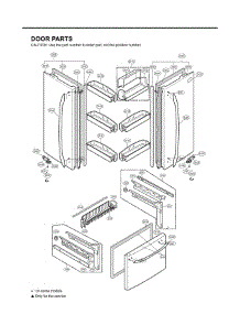 Section 4 parts for Lg Refrigerator LFC25770ST / ASTCLGA from AppliancePartsPros.com