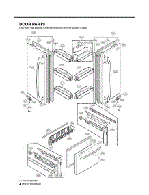 Section 4 parts for Lg Refrigerator LFC25770TT / ATI3LGA from AppliancePartsPros.com