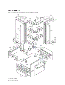 Section 4 parts for Lg Refrigerator LFD21860ST / ASTCLGA from AppliancePartsPros.com