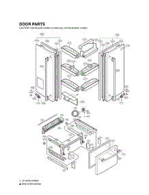 Section 4 parts for Lg Refrigerator LFD25860SW / ASWCLGA from AppliancePartsPros.com