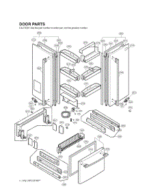 Section 4 parts for Lg Refrigerator LRFD25850ST / ASTCLGA from AppliancePartsPros.com