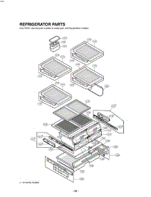 Section 3 parts for Lg Refrigerator LRFD25850SW / ASWCLGA from AppliancePartsPros.com