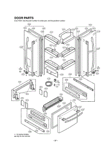 Section 4 parts for Lg Refrigerator LRFD25850SW / ASWCLGA from AppliancePartsPros.com