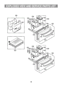 Section 2 parts for Lg Refrigerator GR-K09S / AWSCSJA from AppliancePartsPros.com