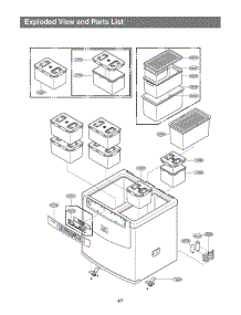 Section 2 parts for Lg Refrigerator GR-K16SLQ / AGSCAST from AppliancePartsPros.com