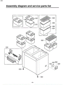 Section 2 parts for Lg Refrigerator GR-K18PBA / ASBCAST from AppliancePartsPros.com