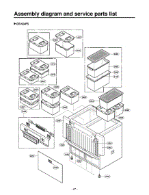 Section 2 parts for Lg Refrigerator GR-K24PS / ADSCGCR from AppliancePartsPros.com