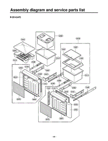 Section 3 parts for Lg Refrigerator GR-K24PS / ADSCGCR from AppliancePartsPros.com