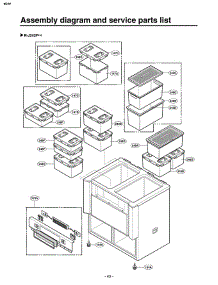 Section 2 parts for Lg Refrigerator GR-K243PRA / ACRCAST from AppliancePartsPros.com