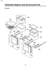 Section 3 parts for Lg Refrigerator GR-K243PRA / ACRCAST from AppliancePartsPros.com