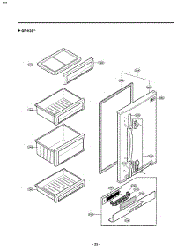 Section 2 parts for Lg Refrigerator GR-K30PS / ALSCAST from AppliancePartsPros.com